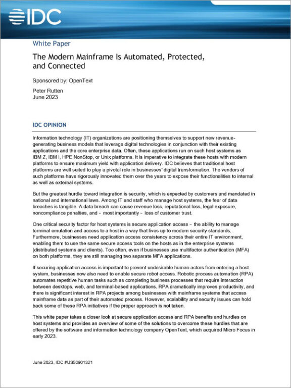 Guida al mainframe moderno: automatizzato, protetto e connesso